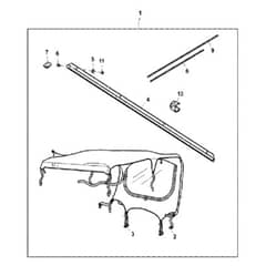 John Deere XUV560E - PC13269 - Canvas Roof - ST867119