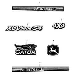 John Deere XUV560E - PC13269 - Labels - ST891719