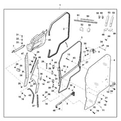 John Deere XUV560E - PC13269 - Door Kit - ST904674