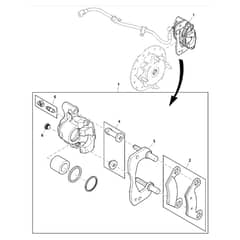 John Deere XUV560E - PC13269 - Brake Caliper - ST929005