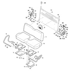 John Deere XUV560E - PC16085 - Bench Seat - ST1001295