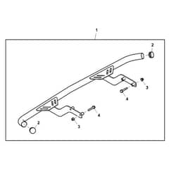 John Deere XUV560E - PC16085 - Rear Bumper - ST1004037