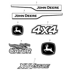 John Deere XUV560E - PC16086 - Labels - ST1003023