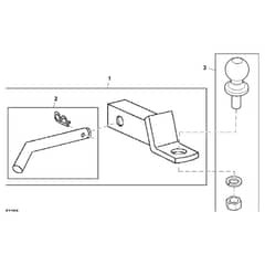 John Deere XUV560E - PC16086 - Drawbar - ST1009083