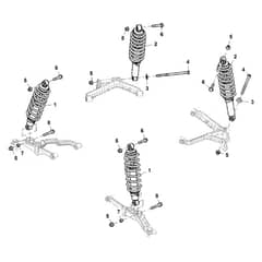 John Deere XUV590E - PC13270 - Shock Absorbers - ST848128