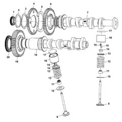 John Deere XUV590E - PC13270 - Valve Train - ST890434