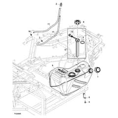 John Deere XUV590E - PC13270 - Fuel Tank - ST890532