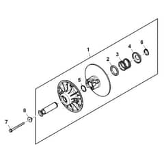 John Deere XUV590E - PC13270 - Secondary Clutch - ST893577