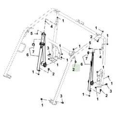 John Deere XUV590E - PC13270 - Seat Belt (030001 - ) - ST965479