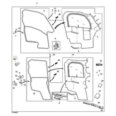 John Deere XUV590E - PC13272 - Canvas Doors - ST867356