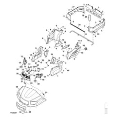 John Deere XUV590E - PC13272 - Hood - ST892451