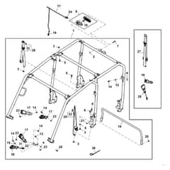 John Deere XUV590E - PC13272 - Rollover Protective - ST892569