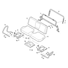 John Deere XUV590E - PC13272 - Seat - ST892791