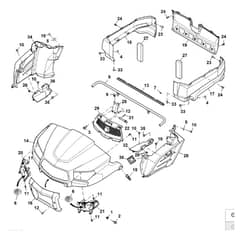 John Deere XUV590E - PC16083 - Hood - ST1002606