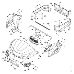 John Deere XUV590E - PC16083 - Hood - ST1006711