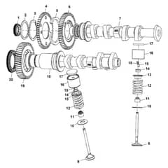 John Deere XUV590E - PC16083 - Camshaft - ST1008668