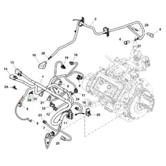 John Deere XUV590E - PC16083 - Engine Wiring - ST1008675