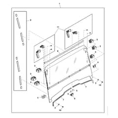 John Deere XUV590E - PC16083 - Poly Carbonate - ST1009070
