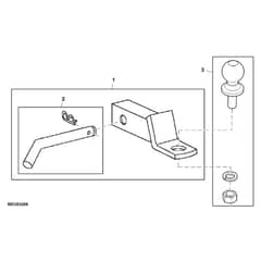 John Deere XUV590E - PC16083 - Drawbar - ST1009083