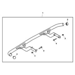 John Deere XUV590E - PC16087 - Rear Bumper - ST1004037