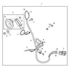 John Deere XUV590E - PC16087 - Horn Kit - ST809763