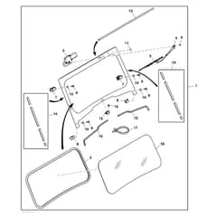 John Deere XUV590i - PC12784 - Windshield Kit - ST766855