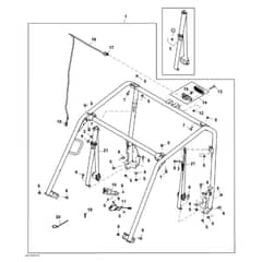 John Deere XUV590i - PC12784 - Rollover Protective - ST847659