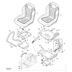 John Deere XUV590i - PC12784 - Seat - ST847711