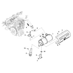 John Deere XUV590i - PC12784 - Muffler - ST848005