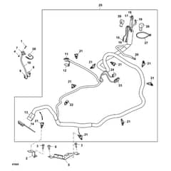 John Deere XUV590i - PC12784 - Winch Wiring - ST848595