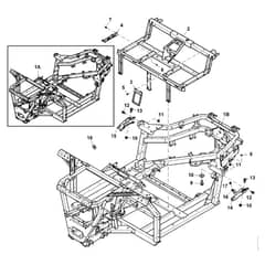 John Deere XUV590i - PC12784 - Frame - ST848746