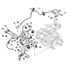 John Deere XUV590i - PC12784 - Engine Wiring - ST860065