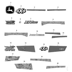 John Deere XUV590i - PC12784 - Labels - ST888830