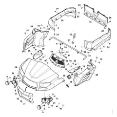John Deere XUV590i - PC12784 - Hood - ST919525