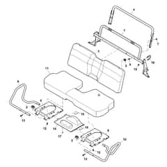John Deere XUV590i - PC12785 - Seat Assembly - ST847712