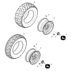John Deere XUV590M - PC13271 - Wheels - ST847697