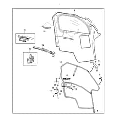 John Deere XUV590M - PC13271 - Cab Door - ST850237