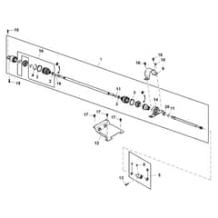 John Deere XUV590M - PC13271 - Drive Shaft - ST890342