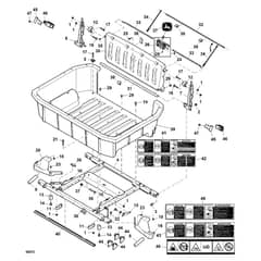 John Deere XUV590M - PC13271 - Cargo Box - ST893206