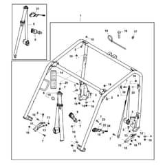 John Deere XUV590M - PC13271 - Rollover Protective - ST901013