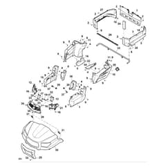 John Deere XUV590M - PC13273 - Hood - ST892498