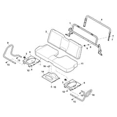 John Deere XUV590M - PC13273 - Seat - ST892791