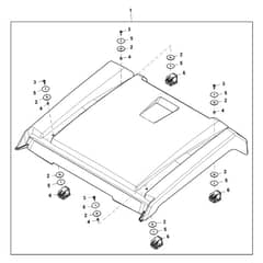 John Deere XUV590M - PC16084 - Roof Kit - ST1002810