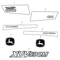 John Deere XUV590M - PC16084 - Labels - ST1003579