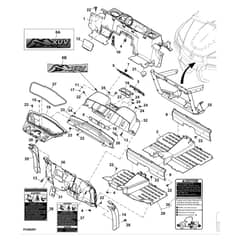 John Deere XUV590M - PC16088 - Instrument Panel - ST1001077