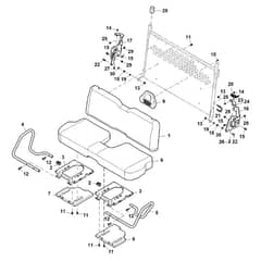John Deere XUV590M - PC16088 - Bench Seat - ST1001295