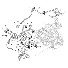 John Deere XUV590M - PC16088 - Engine Wiring - ST1008675