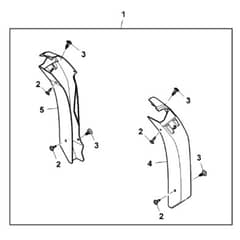 John Deere XUV590M - PC16088 - Panel Kit - ST939001
