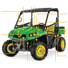 John Deere XUV590M S.N. 040001 Gator - Quick Reference Guide