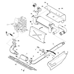 John Deere XUV825E - PC13310 - Muffler - ST897082